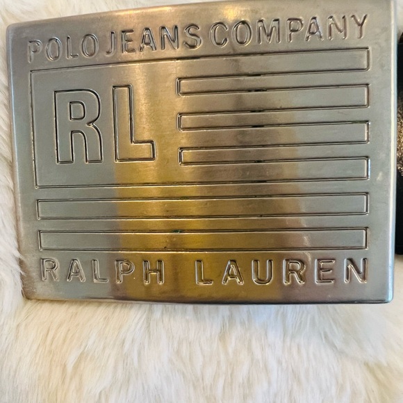 BLACK Ralph Lauren Belt with Silver Buckle - Picture 4 of 11
